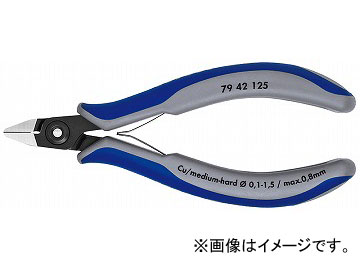クニペックス/KNIPEX エレクトロニクスニッパー 品番：7942-125 JAN：4003773061380の通販は 10,670円