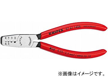 クニペックス/KNIPEX エンドスリーブ用圧着ペンチ 品番：9761-145A JAN：4003773023029