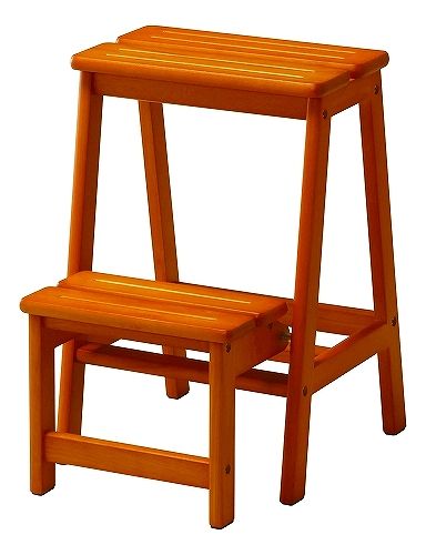 弘益 ステップチェア ブラウン 2段 STC-2(BR)の通販は 6,989円