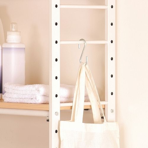 弘益 伸縮ラック ナチュラル STR-5018(NA)の通販は