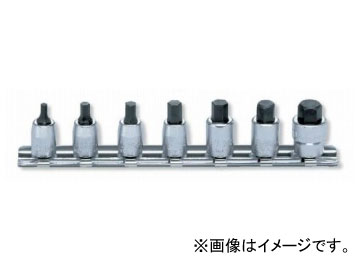 コーケン/Koken 1/4”（6.35mm） ヘックスビットソケット レールセット 7ヶ組 RS2010M/7-L25
