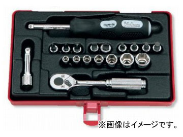 コーケン/Koken 1/4”（6.35mm） ソケットセット 19ヶ組 2275