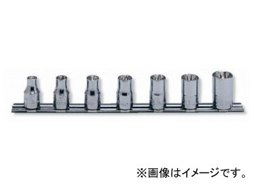 コーケン/Koken 1/2”（12.7mm） トルクスソケット レールセット 7ヶ組 RS4425/7