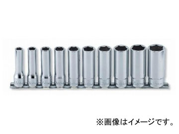 コーケン/Koken 1/2”（12.7mm） 6角ディープソケット レールセット 10ヶ組 RS4300A/10