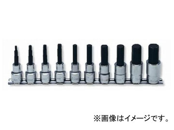コーケン/Koken 1/2”（12.7mm） ヘックスビットソケット レールセット 10ヶ組 RS4010M/10-L50