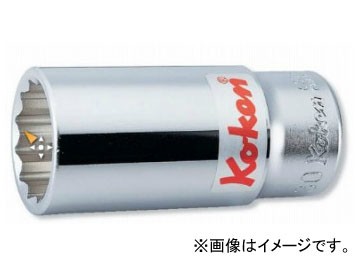 コーケン/Koken 3/4”（19mm） 12角ディープソケット 6305A-2. 3/16-