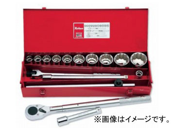 コーケン/Koken 3/4”（19mm） ソケットセット 16ヶ組 6201M