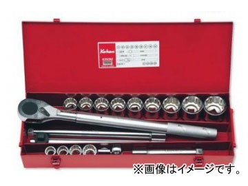 コーケン/Koken 3/4”（19mm） ソケットセット 25ヶ組 6260A