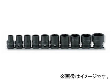 コーケン/Koken 1/2”（12.7mm） 6角ソケット（薄肉） レールセット 10ヶ組 RS14401M/10の通販は