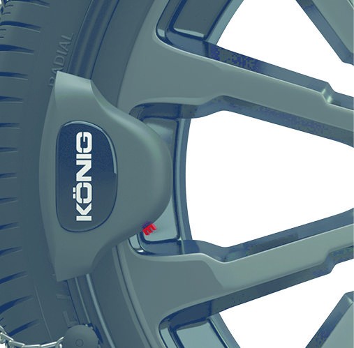 KONIG(コーニック) Reflex Edge 597 タイヤチェーン 金属製 超