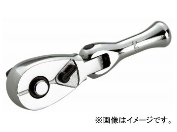 KTC 9.5sq.コンパクトフレックスショートラチェットハンドル BRC3FS