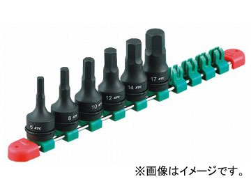 KTC 12.7sq.インパクトレンチ用ヘキサゴンレンチセット［6コ組］ TBTP406P