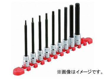 KTC 9.5sq.ロングヘキサゴンビットソケットセット［9コ組］ TBT3L09BHの通販は