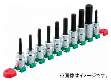 KTC 12.7sq.ヘキサゴンビットソケットセット［10コ組］ TBT410H