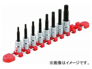 KTC 9.5sq.T型トルクスビットソケットセット［8コ組］ TBT308T