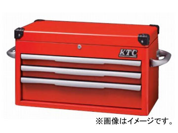 KTC トップチェスト（3段3引出し） レッド EKR-1003R
