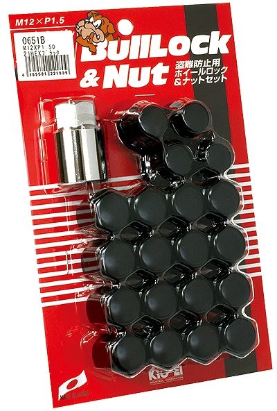 協永製造/KYO-EI ブル鍵を掛ける 鍵を掛ける＆中毒者仕かける 黒いこと M12×P1.5 5穴車用 入数：1仕かける(中毒者16個/鍵を掛ける4個) 0651B