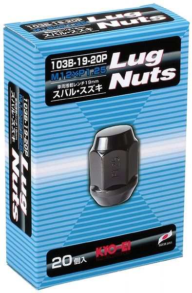 協永産業/KYO-EI ラグナット ブラック M12×P1.25 入数：1セット(20個) 103B-19-20Pの通販は