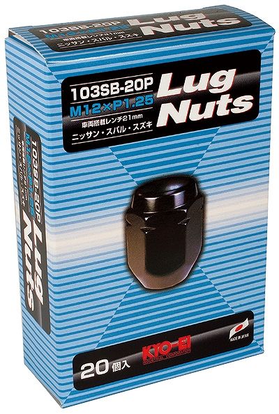 協永製造/KYO-EI ラグナット 黒いこと M12×P1.25 入数：1仕かける(20個) 103SB-20P