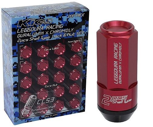 協永製造/KYO-EI Kics レデューラレーシング 堅甲印字機鍵を掛ける＆中毒者仕かける CL53 赤いこと M12×P1.5 クローズド挙げ句のはて印字機 入数：1仕かける(中毒者16個/鍵を掛ける4個) CL53-11R