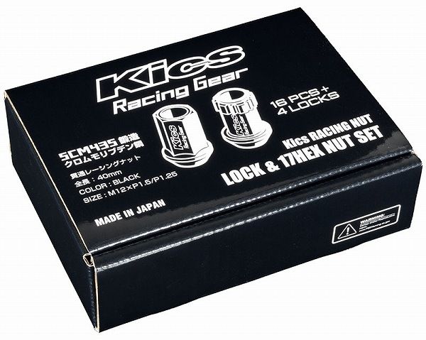 協永産業/KYO-EI Kics レーシングナット ブラック M12×P1.25 入数：1