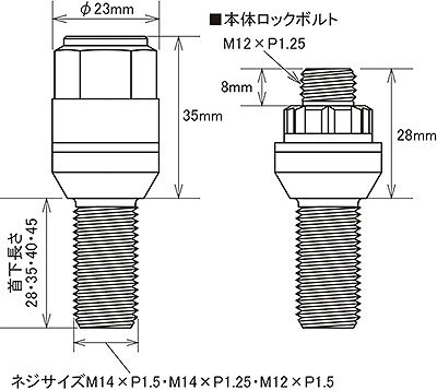 ほ様 協永産業/KYO-EI Kics レデューラレーシング ロックボルト
