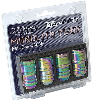 協永産業/KYO-EI モノリス ナットセットT1/07 ネオクロ M14×P1.5 入数:1セット(4個) MN04N-4P