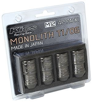 協永製造/KYO-EI モノ栗鼠 中毒者仕かけるT1/06 グロリアスブラック M12×P1.25 入数：1仕かける(4個) MN03キーパー-4P