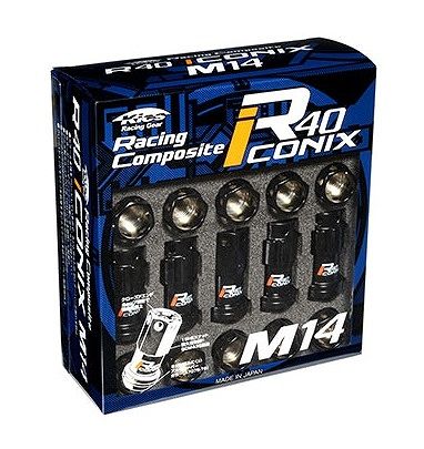 協永産業/KYO-EI レーシングコンポジット R40 アイコニックス ロック＆ナットセット ブラック M14×P1.5 入数：1セット(20個) RI-14K8K 25,090円