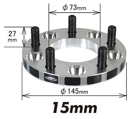 協永産業/KYO-EI Kics ワイドトレッドスペーサー M12 × P1.25 入数：1セット(2枚) 4015W3_1