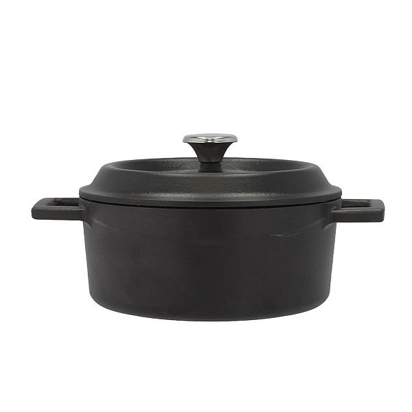LAVA ラウンドキャセロール マットブラック 18cm LV0003