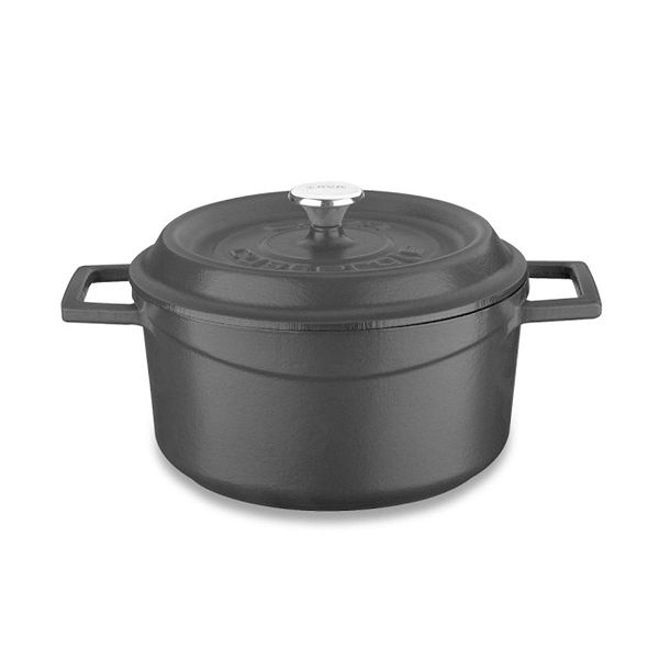 LAVA ラウンドキャセロール マットブラック 20cm LV0004の通販は 18,700円