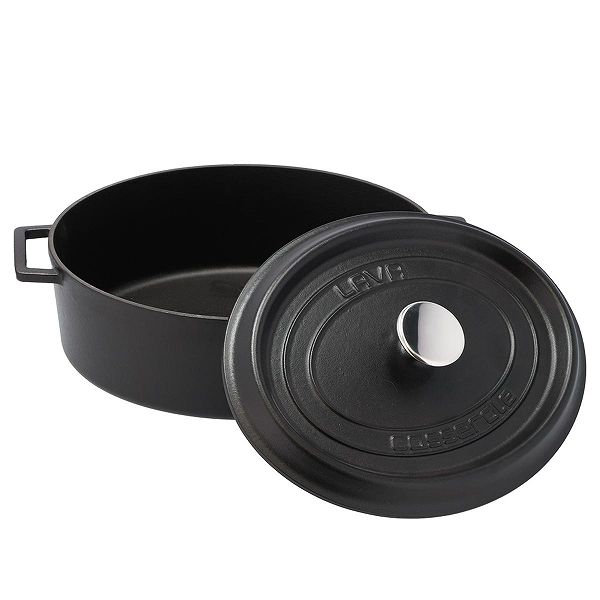 LAVA ラヴァ オーバルキャセロール 33cm マットブラック LV0012 ラウンドキャセロール鍋／オーバルキャセロール鍋 | 製品一覧 | LAVA