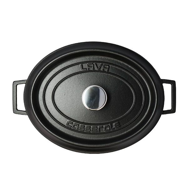 LAVA ラヴァ オーバルキャセロール 33cm マットブラック LV0012 LAVA オーバルキャセロール マットブラック 33cm LV0012
