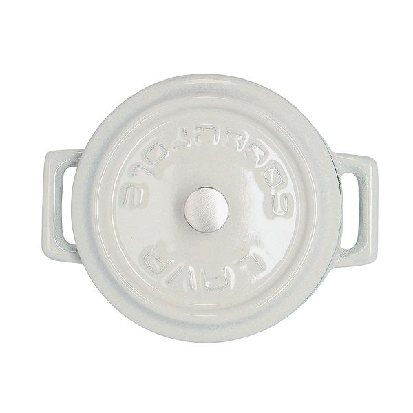 LAVA ラウンドキャセロール マジョリカホワイト 10cm LV0097