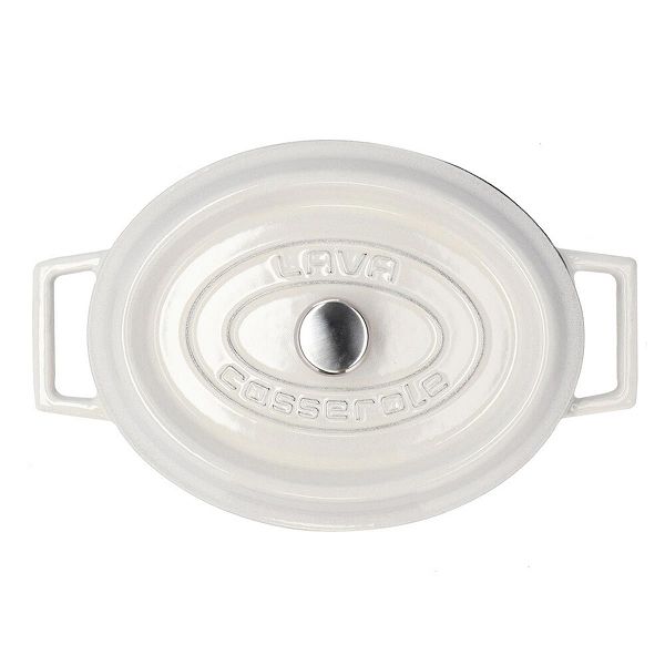 LAVA オーバルキャセロール マジョリカホワイト 25cm LV0105の通販は