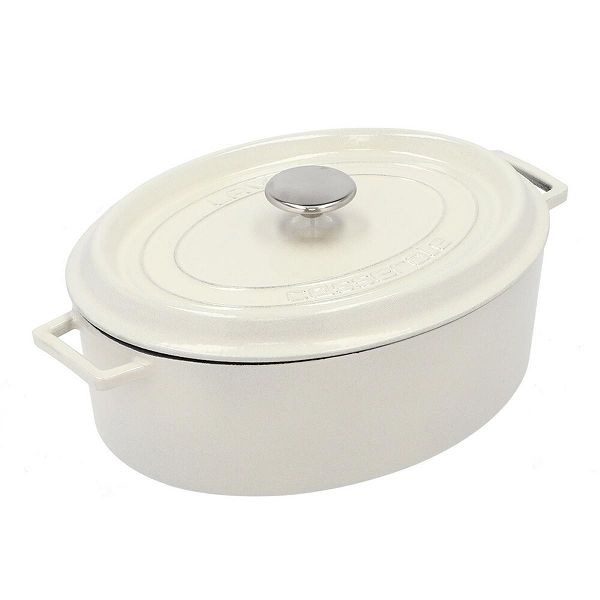 オーバルキャセロールマジョリカホワイト LAVA オーバルキャセロール マジョリカホワイト 33cm LV0108の通販は