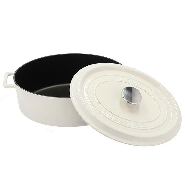 オーバルキャセロールマジョリカホワイト LAVA オーバルキャセロール マジョリカホワイト 33cm LV0108の通販は