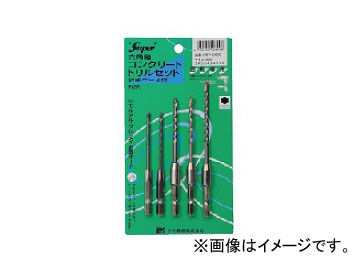ライト精機 六角軸コンクリートドリルセット HRV-3460 JAN：4990052004001
