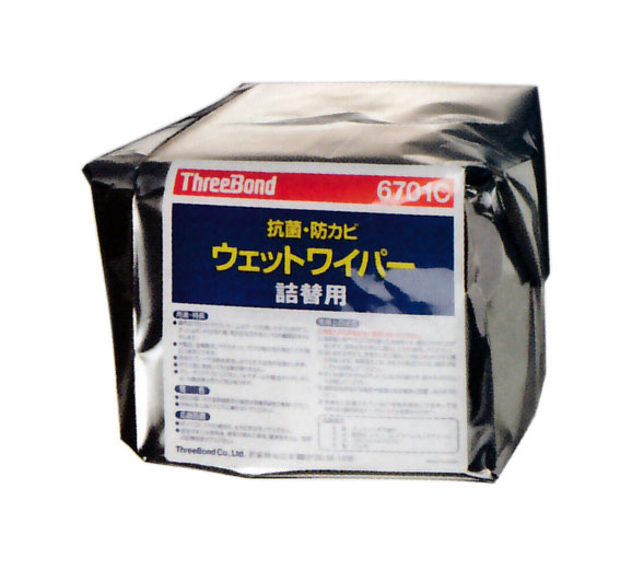マツダ スリーボンド 抗菌・防カビ ウェットワイパー 詰替用(TB6701C) C002 W3 884 入数：150枚の通販は