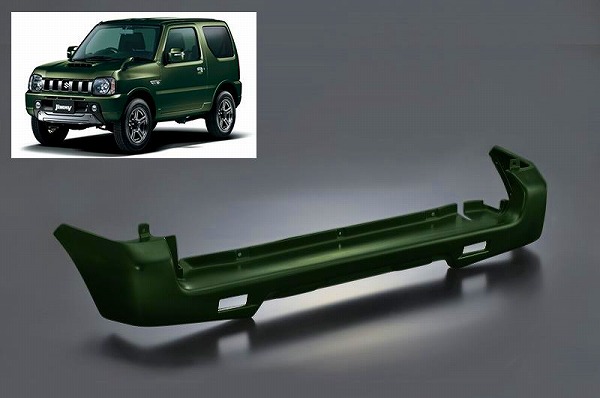 Motor Farm (モーターファーム) ウレタンバンパー R用/JB64 ミディアムグレー/ZVL SUZUKI ジムニー ＪＢ64 UBR-JB64-ZVL モーターファーム&frasl;Motor Farm ウレタンバンパー リア スズキ ジムニー
