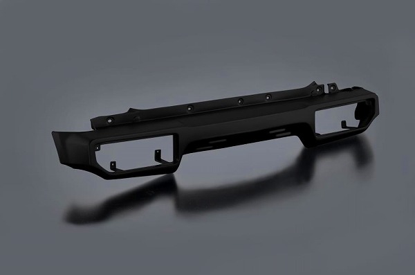 モーターファーム/Motor Farm ウレタンバンパー セミグロスブラック(SBK) 穴開け加工あり UBR-JB64-SBK