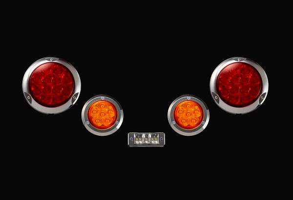 モーターファーム/Motor Farm 煌LEDテールランプセット メッキリング Lサイズ ジムニー KTLSL