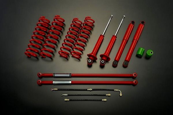 モーターファーム/Motor Farm サスペンションSTセット レッド 2インチUP or 3インチUP スズキ ジムニー JA22/12 選べる2サイズ FSTJA