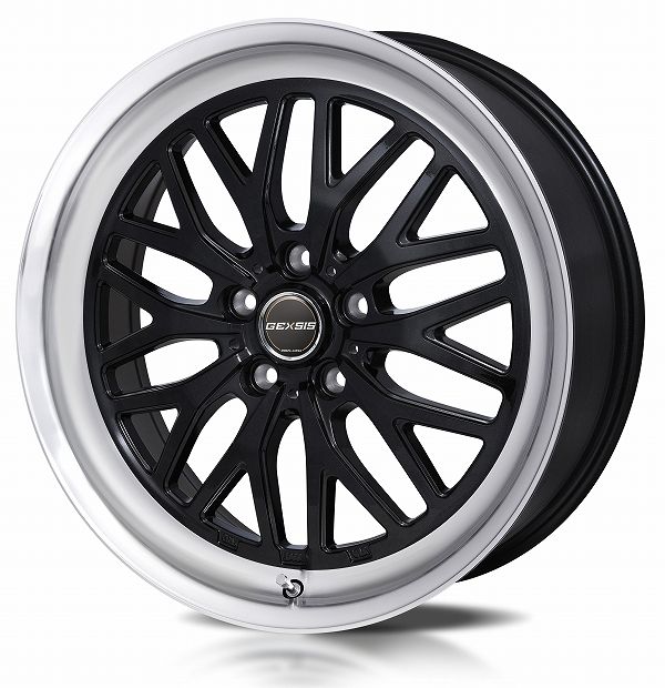 モンツァジャパン/MONZA JAPAN GEXSIS GM210 ホイール ディスクブラック/リムポリッシュ 19インチ×7J＋40 5H114.3 入数：1台分(4本) GM-10