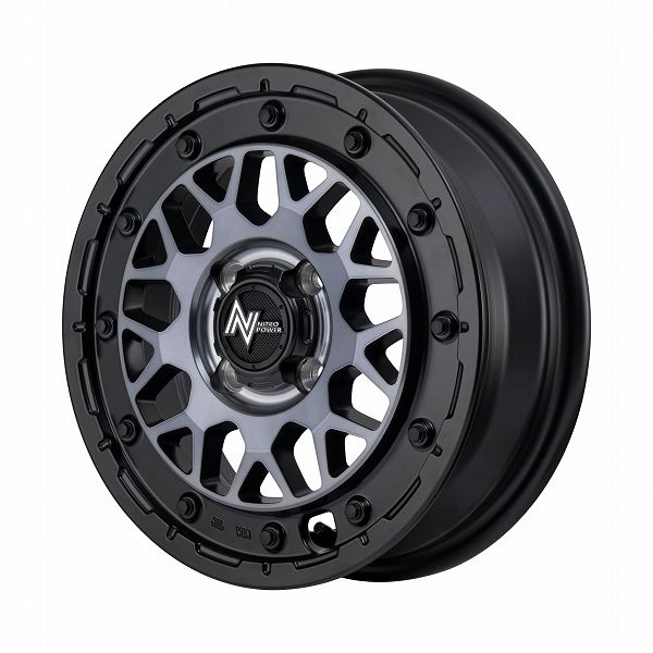 MID NITRO POWER M29 STINGER ホイール セミグロスブラッククリア 15インチ×5.0J＋48 4H100 国産車 入数：1台分(4本)