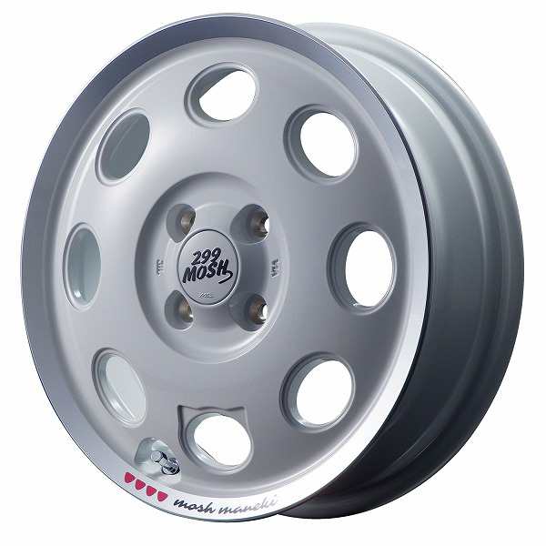 MID 299 MOSH MANEKI ホイール SHIRO 14インチ×4.5J ＋45 4H100 国産車 入数：1台分(4本)｜au PAY  マーケット