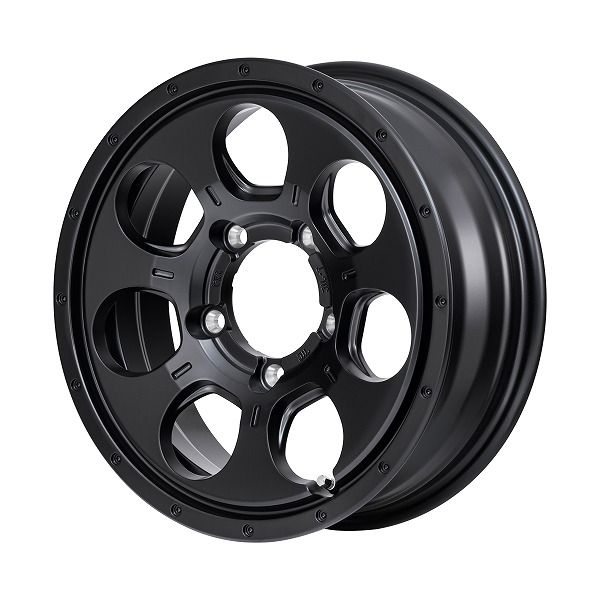 MID ROADMAX MUD AGENT ホイール セミグロスブラック 16インチ×5.5