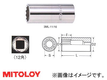 ミトロイ/MITOLOY 3/8-