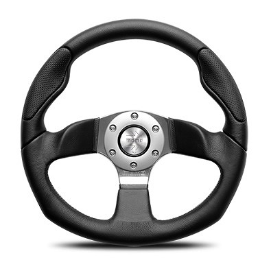 MOMO/モモ コマンド2アール ステアリング ブラックレザー 320mm C-73